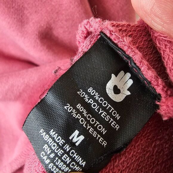 EUC SPIRITUAL GANGSTER MAUVE / DARK PINK RAW HEM LONGSLEEVES TOP SZ M - Picture 14 of 16